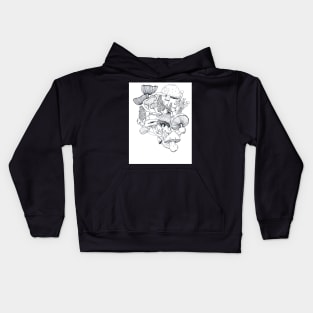 Mush Land - Outline Kids Hoodie